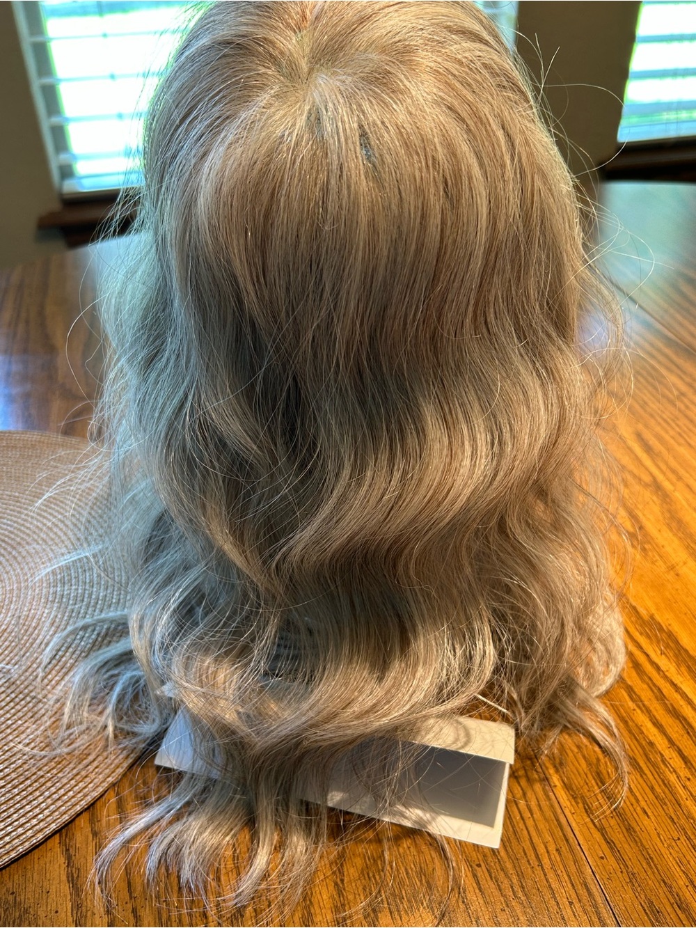 Grey Top Trend Lace HD Wavy Topper 14" by Jon Renau. - Picture 7 of 16